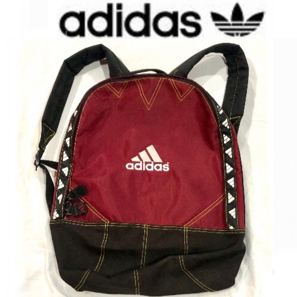 ADIDAS medium burgandy/black back pack size 15x17 excellent cond - Picture 7 of 7